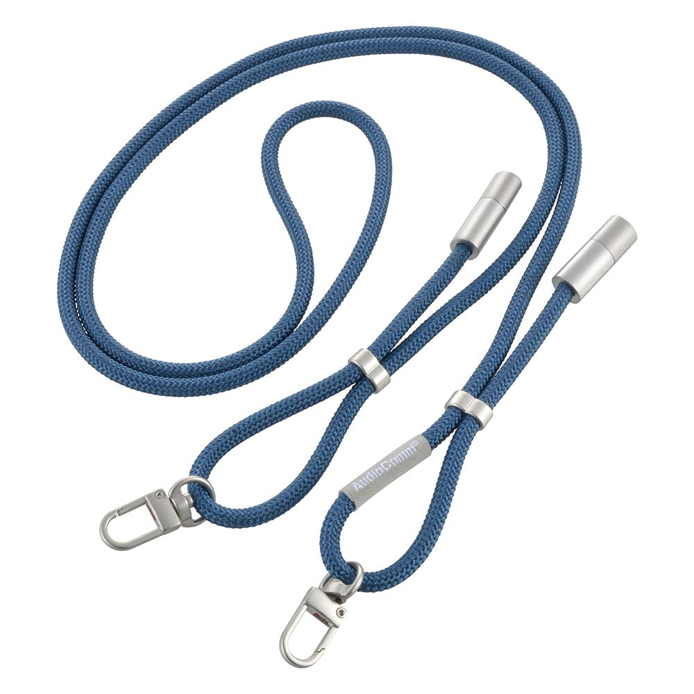 チャージングストラップケーブル(編み込み/USB-C to USB-C/1.5m/ネイビー)_01-7271_SMT-LSCC15N-A_OHM(オーム電機)